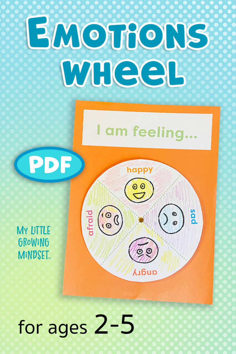 This Emotions Wheel craft activity can help your toddler or preschooler understand that all emotions are normal, even when they don’t feel good.