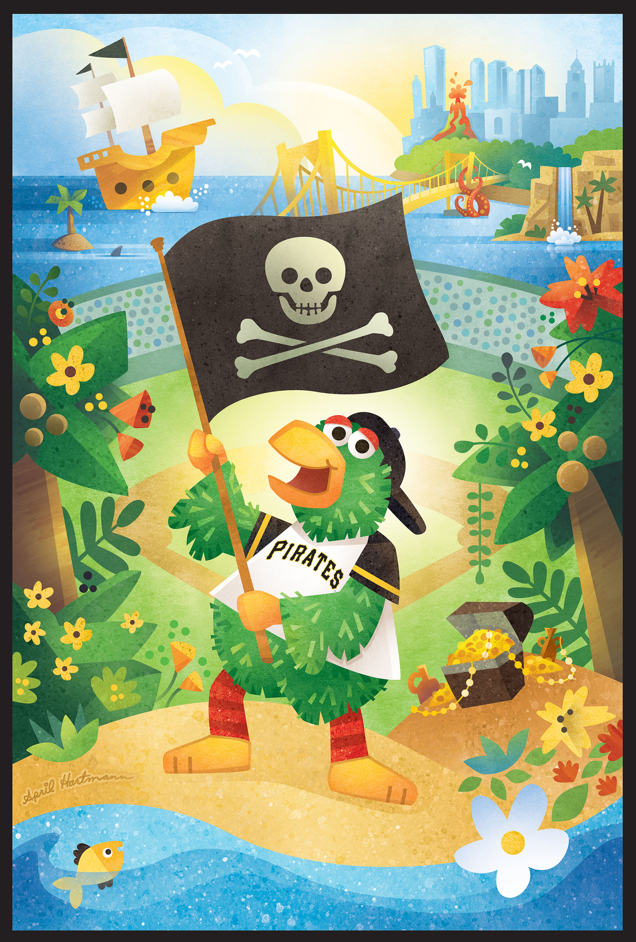 Autographed Parrot Poster