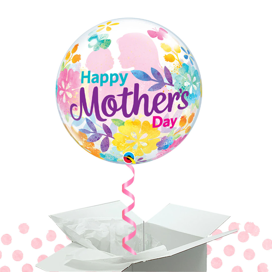 Happy Mother's Day - Silhouette Bubble in a Box