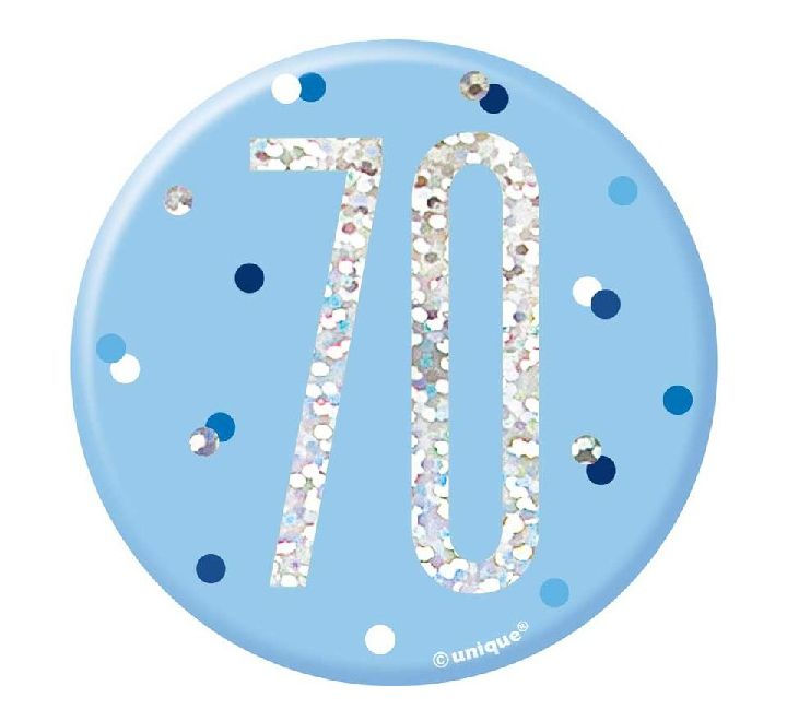 Thumbnail: Birthday Badge Age 13 - 90 - Blue