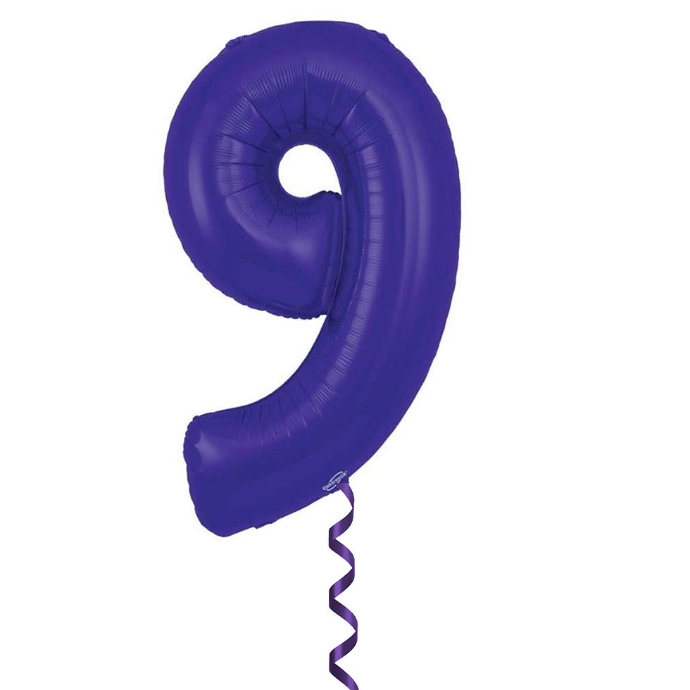 Thumbnail: 34" Purple Foil Balloon Numbers