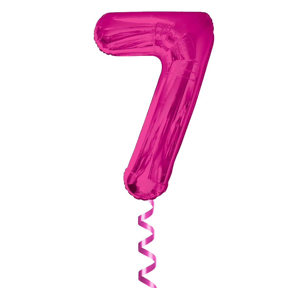 Thumbnail: 34" Hot Pink Foil Balloon Numbers