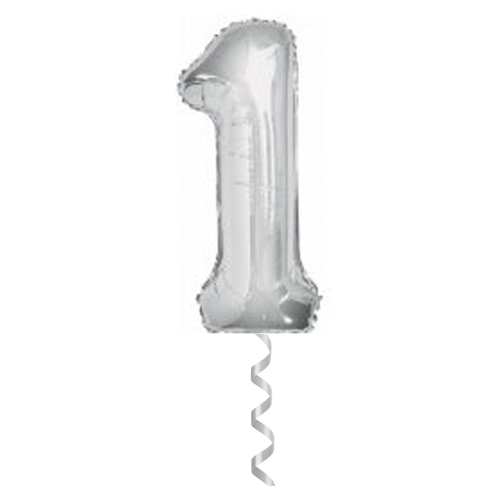 Thumbnail: 34" Silver Foil Balloon Numbers