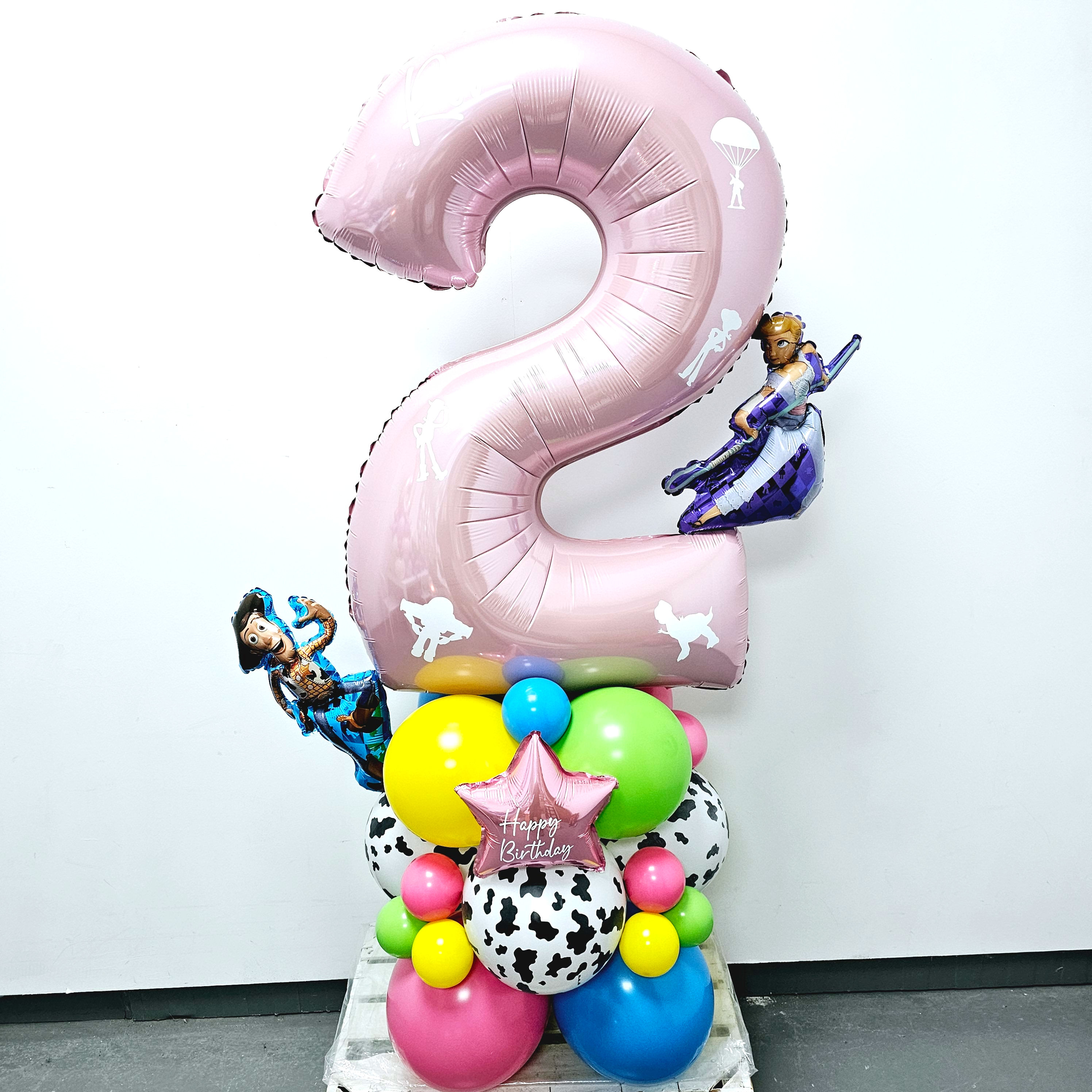 Single Number Display - Toy Story Pink (any age)