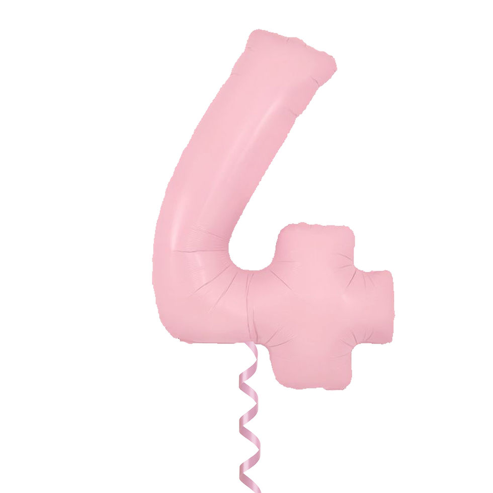 Thumbnail: 34" Baby Pink Foil Balloon Numbers