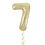 Thumbnail: 34" White Gold Foil Balloon Numbers