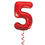 Thumbnail: 34" Red Foil Balloon Numbers