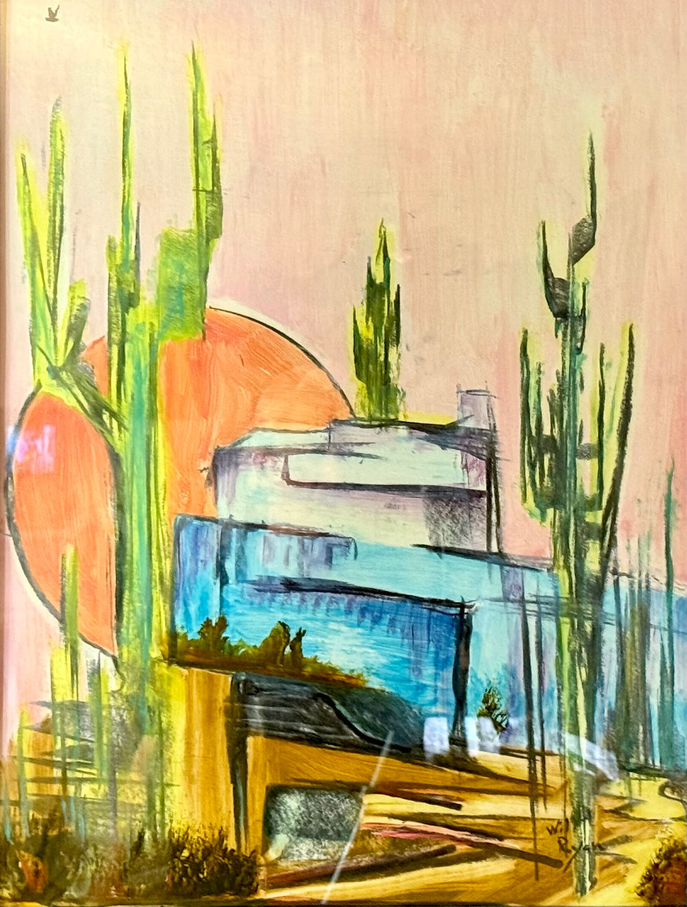 24"X18" Mixed Media on Paper