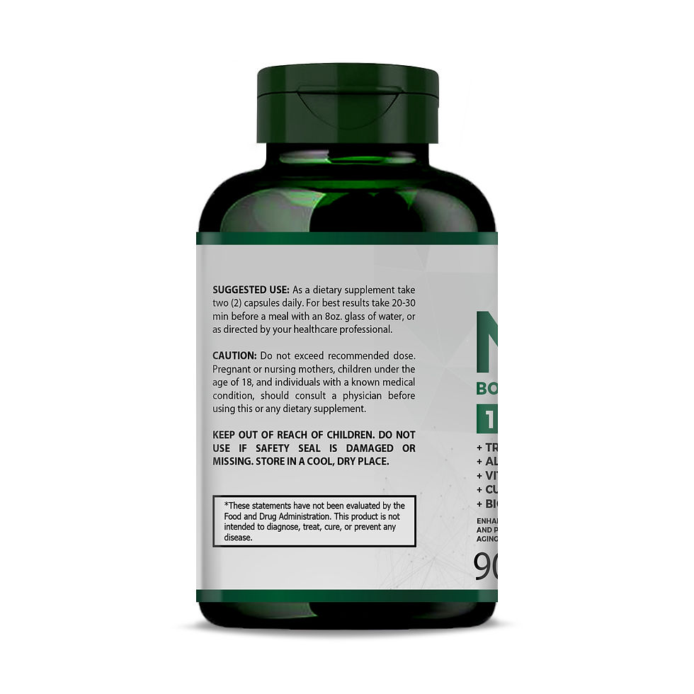 Thumbnail: NAD+ Booster Complex with Trans-Resveratrol, 90 Capsules - Anti-Aging Support