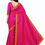 Thumbnail: Premium Kanjivaram Style Pink Saree with Golden Border