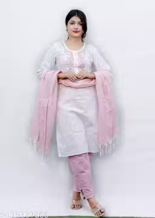 Thumbnail: Khadi Kurta and Dupatta Set