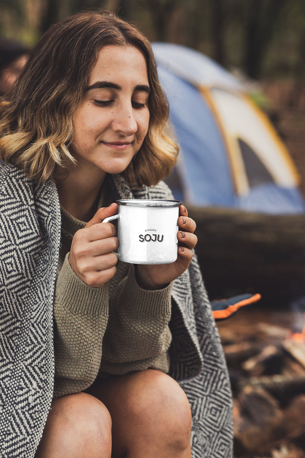 Thumbnail: Soju Camping Enamel Mug | Kdrama Lover Gift | Korean Merch