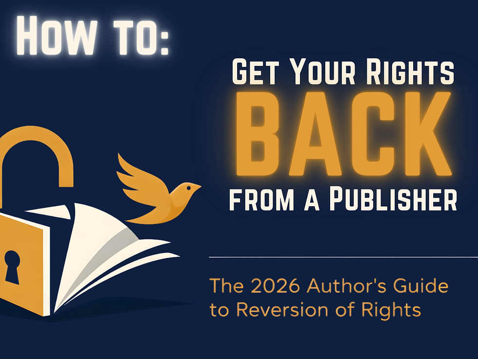 How to Get Your Rights Back from a Publisher: The 2026 Author