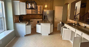 freshly painted cabinets in McKinney, TX