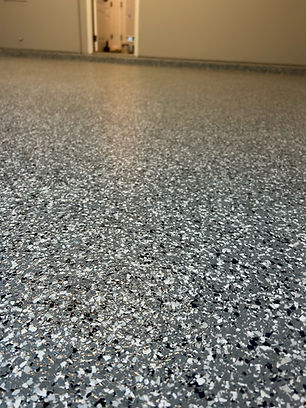 Completed epoxy floor in Frisco,TX