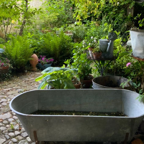 Zinkbadewanne