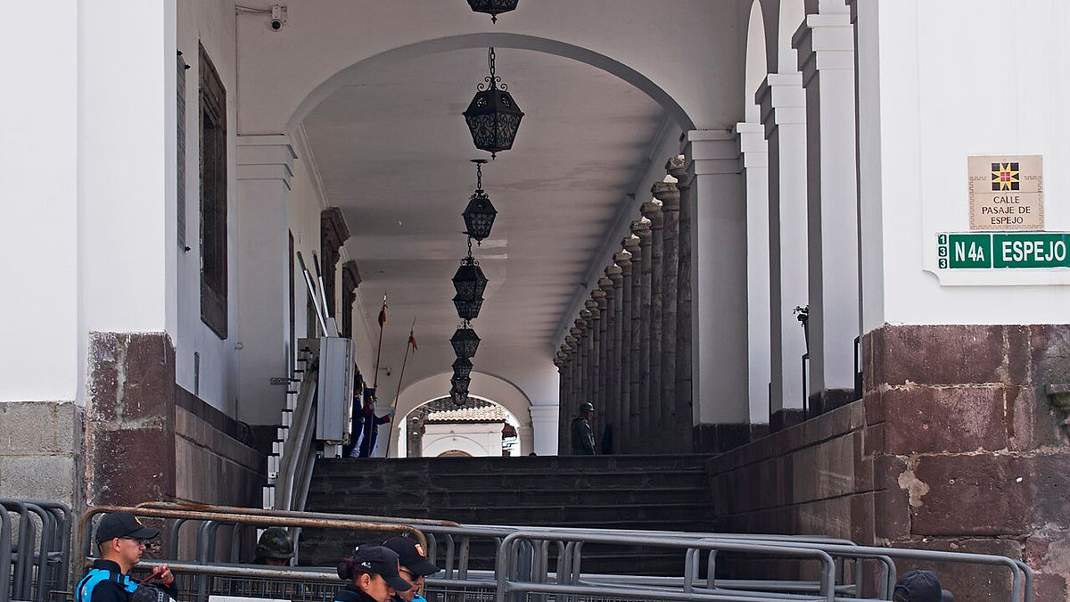 Palacio de Carondelet, sede del gobierno de Ecuador, en Quito