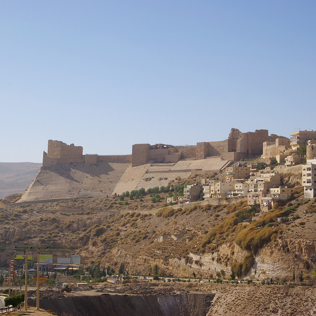 Castillo de Karak, en la provincia jordana donde ocurrió el ataque contra una iglesia ortodoxa