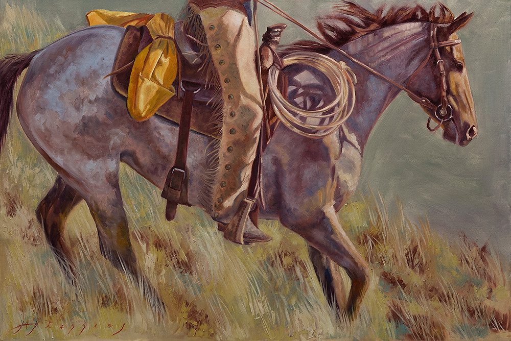"Chasing The Sun" 24 x 36 inches, Oil