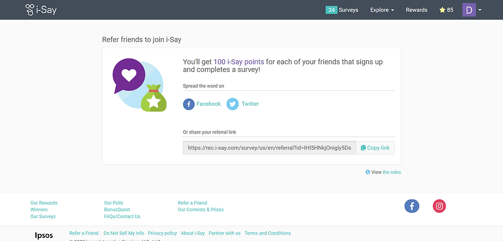 i-Say refer a friend