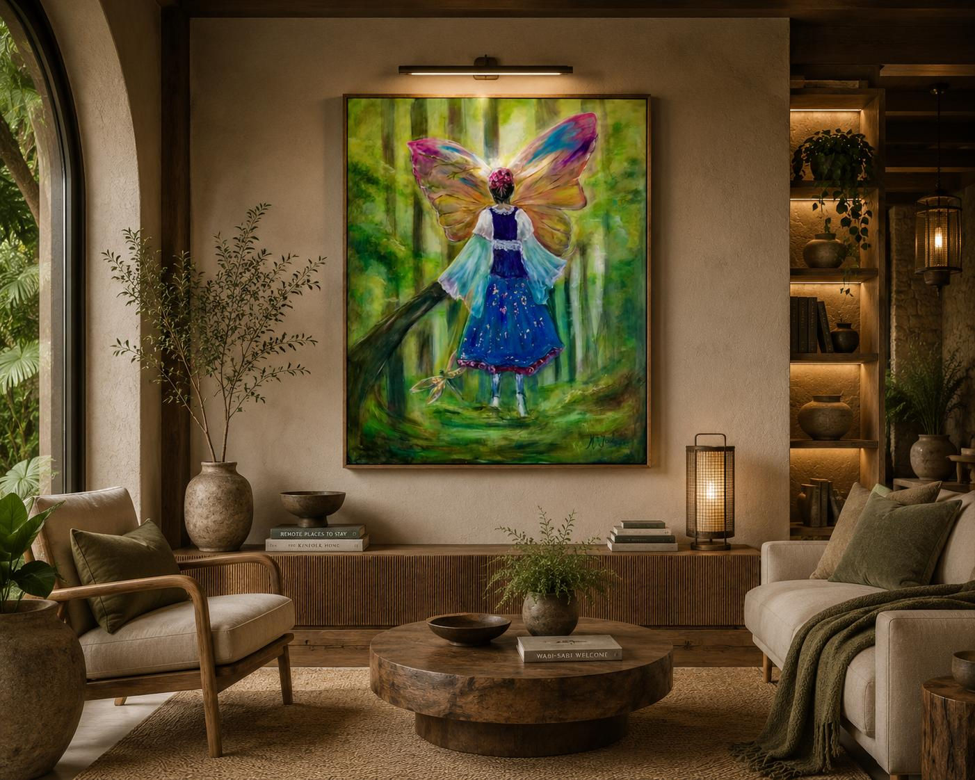 Strange Magic, Acrylic painted on canvas 100x80 cm