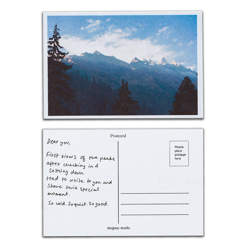 Pack of 10 postcards from the Himalayas by dot jpeg studio