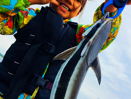 コバンザメ釣れたよ〜💙子供と釣り🎣