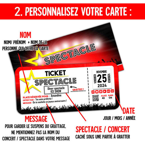 Creatastic - Emballage Cadeau De Concert - Carte Amusante Avec