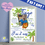 Miniature : J'AI 2 ANS - JUNGLE  / cadre à offrir cadeau anniversaire - pe