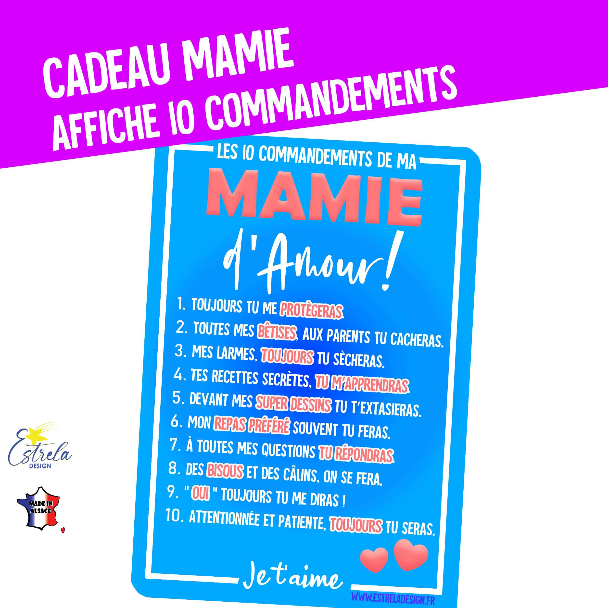 10 commandements - MAMIE - PAPY
