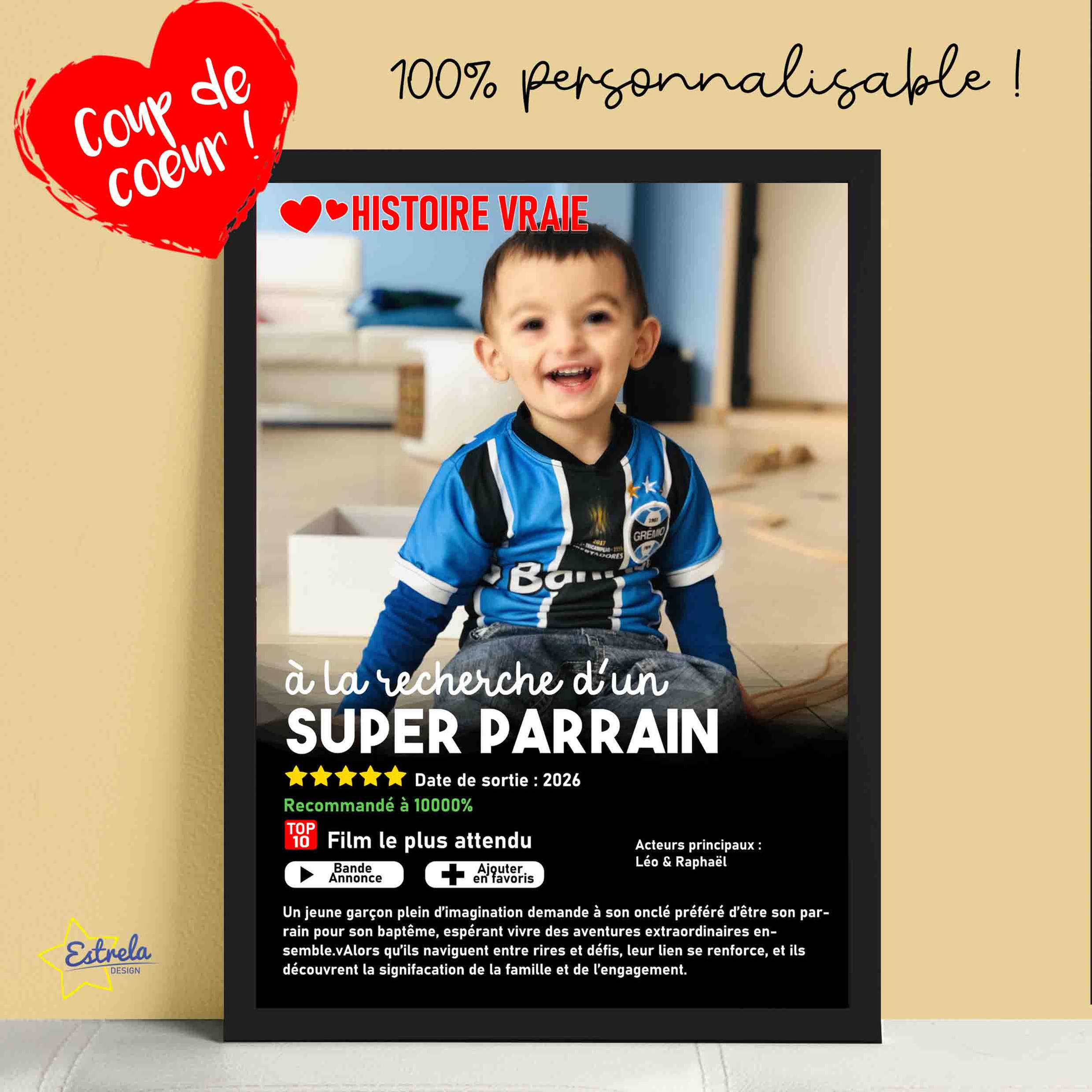 Affiche style Netflix - Demande annonce Parrain Marraine