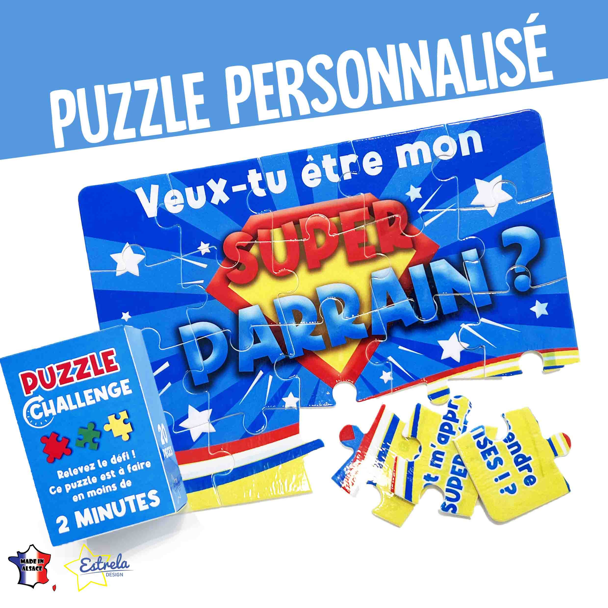 PUZZLE Demande parrain marraine, annonce grossesse cadeau surprise