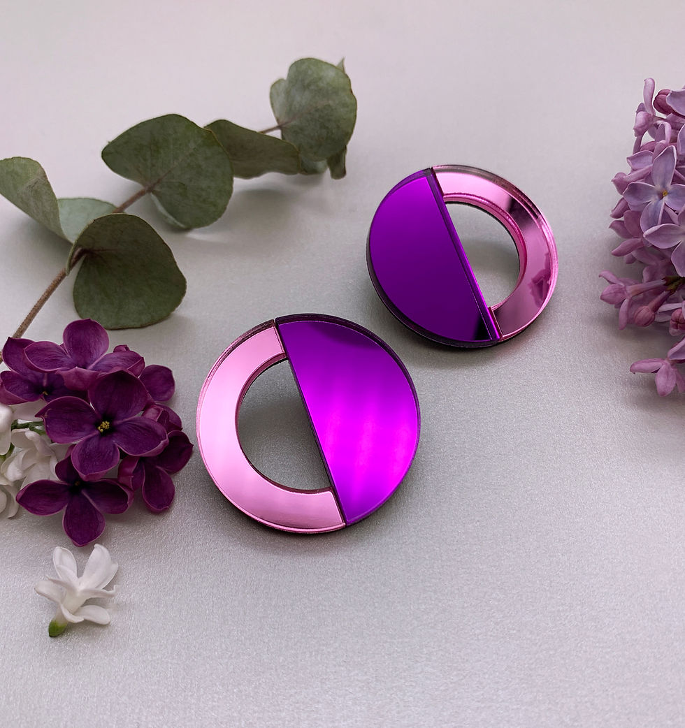 Purple and pink large circles