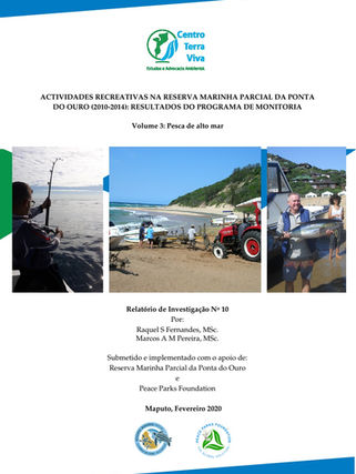 Actividades recreativas na reserva marinha parcial da Ponta do Ouro (2010-2014)