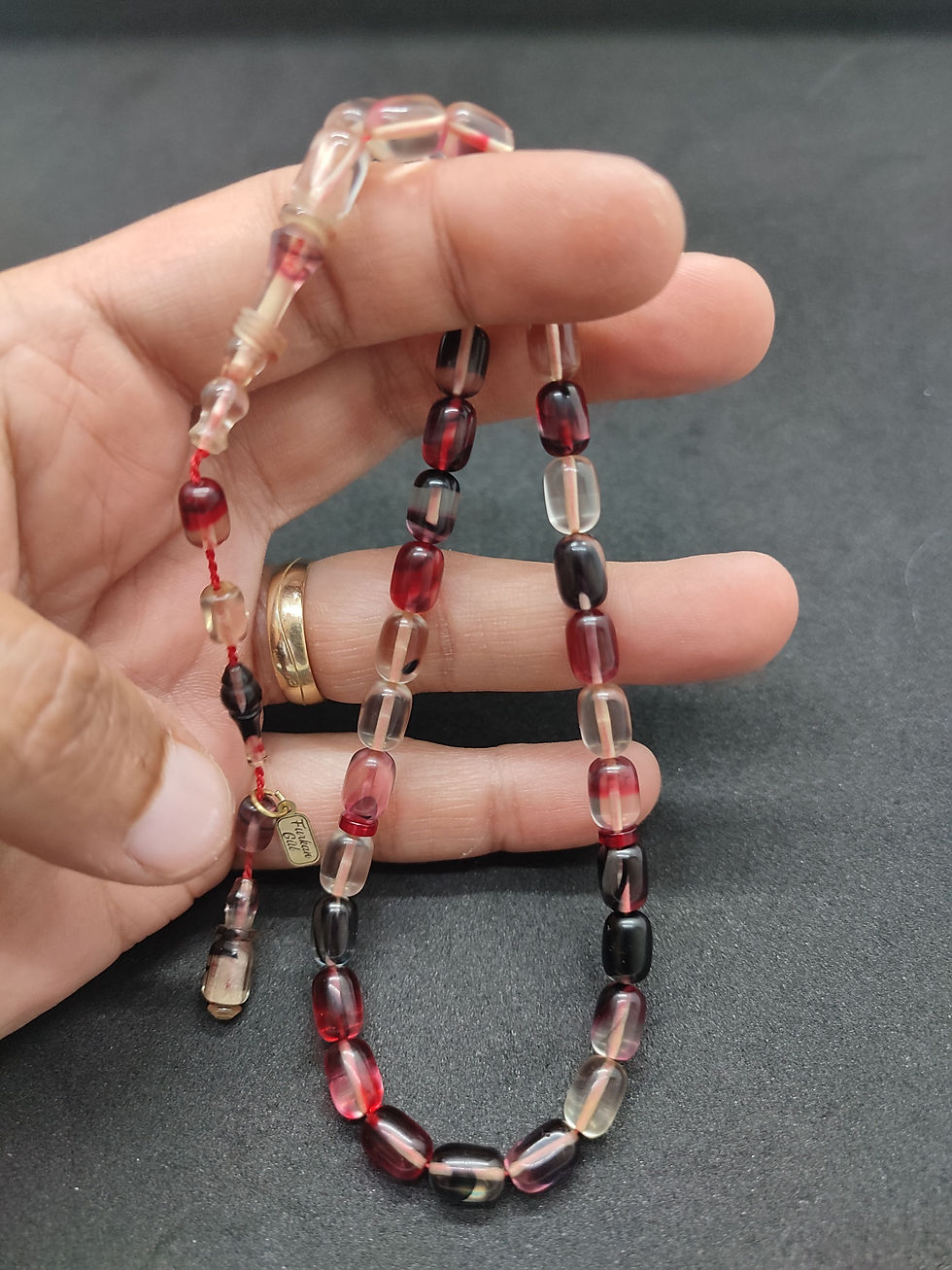 FURKAN GÜL USTA ESERİ EL BOY İMAME HALKALI ATEŞ-İ KEHRİBAR