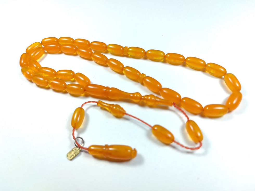 AYHAN TURAN USTA İŞİ İMZALI 0.6 MİLİM ŞEFFAF DELİM SIKMA KEHRİBAR