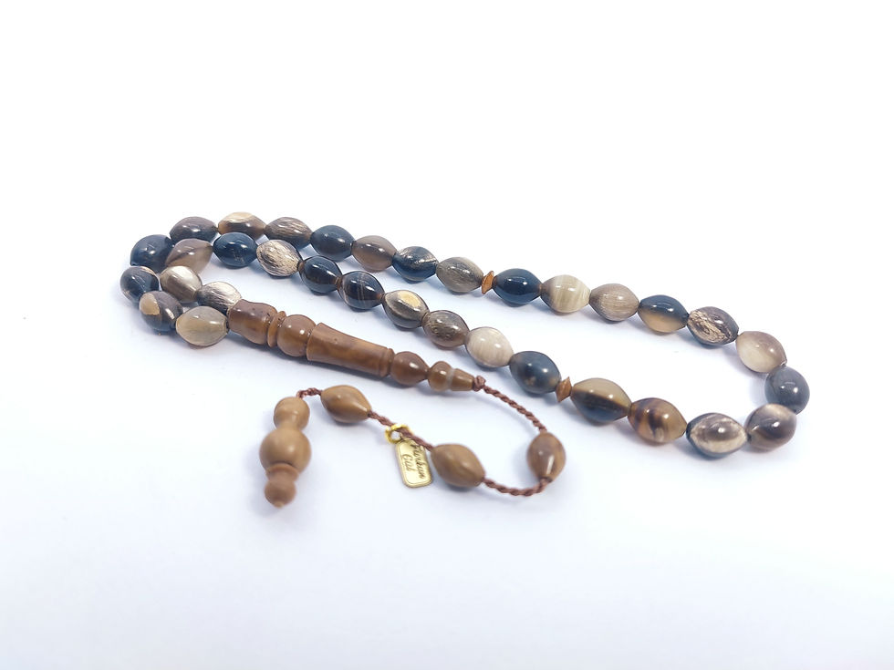 FURKAN GÜL USTA ESERİ İMZALI NADİR TÜR BİZON BOYNUZU İMAME KUKA KOMBİNLİ