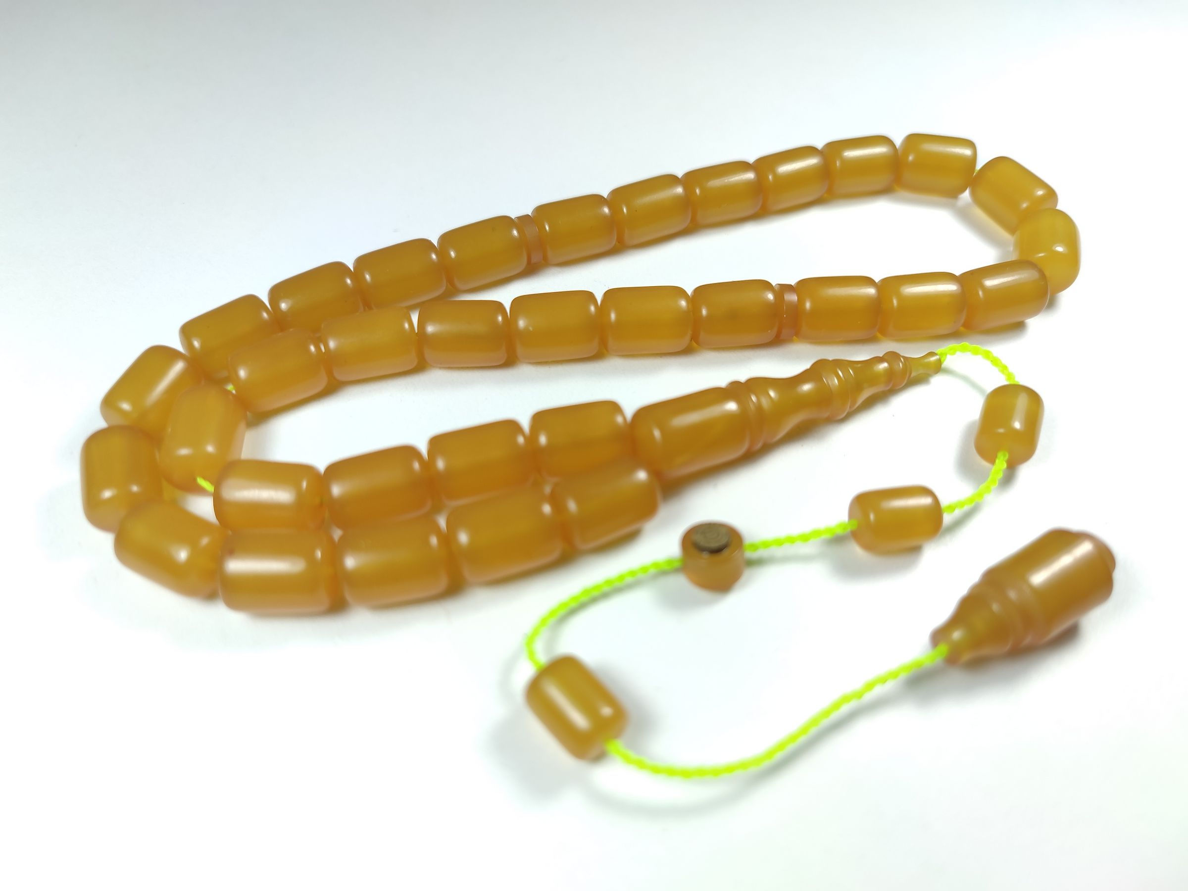 MEHMET SANCAKTAR USTA İŞİ İMZALI MÜHÜRLÜ  SIKMA KEHRİBAR