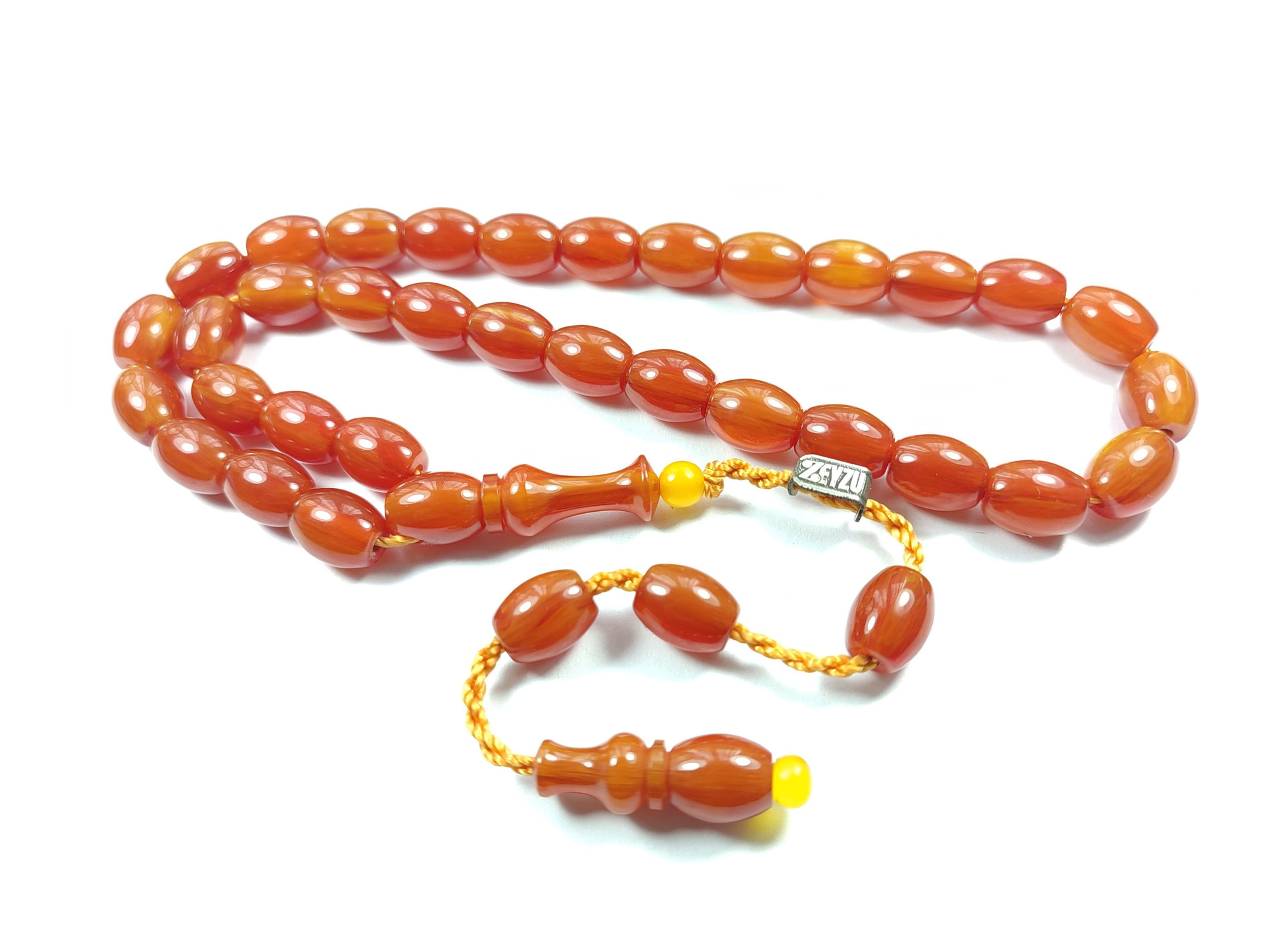 MAHMUD ZEYZUN USTA İŞİ İMZALI (İMZASI GÜMÜŞTÜR) SIKMA KEHRİBAR