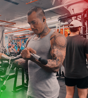A fitness picture of Julian working out