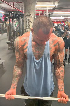 A fitness picture of Julian working out