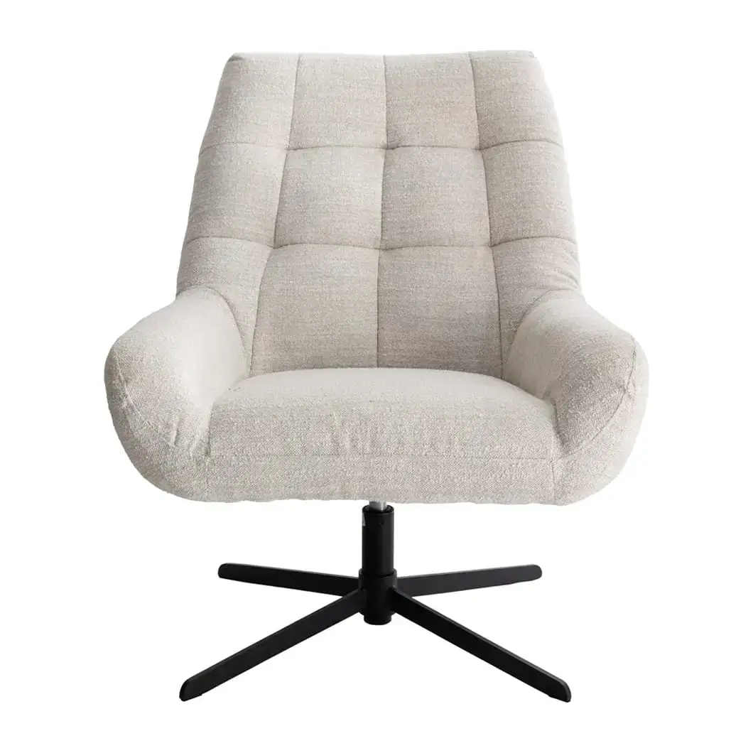 Bruce Occasional Swivel Chair in Aslan/Rolled Oats