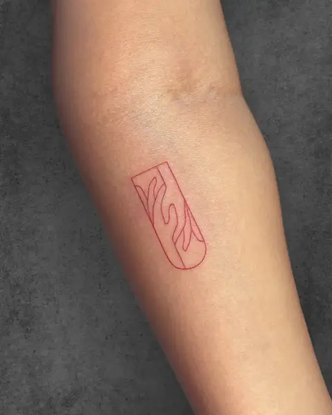 couple minimal tattoo
