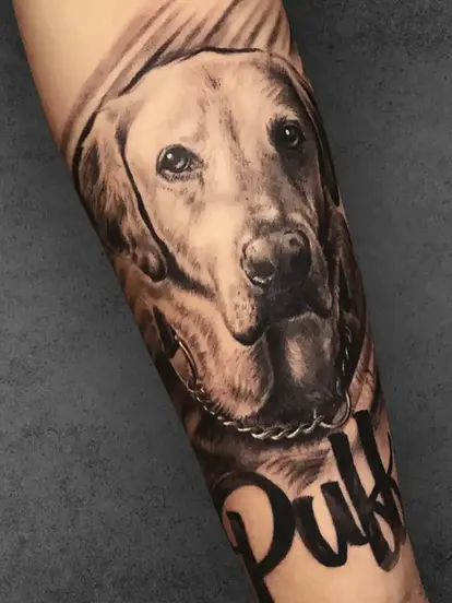 Pet Dog Tattoo design