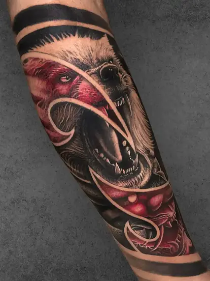 tribal wolf tattoo ideas