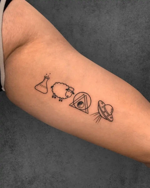 minimal symbolic tattoo