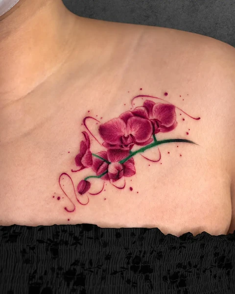 small lily tattoo