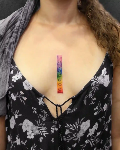 small colorful tattoo