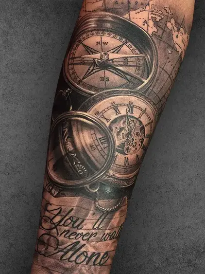 compass tattoo