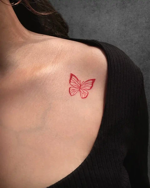 small butterfly tattoo